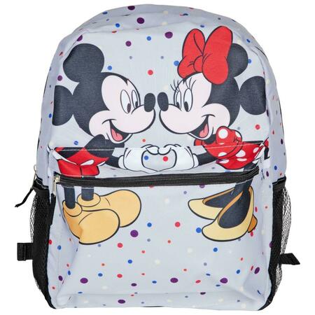 MICKEY MOUSE 16 in. Disney Mickey & Minnie Mouse Sweet Love Padded Backpack 856134